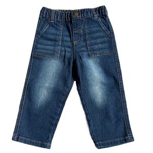 NWOT LITTLE LAD MEDIUM WASH DENIM RELAXED FIT JEANS SIZE 18MO